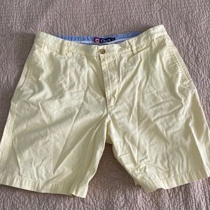 Pale Yellow Chaps Shorts 36
